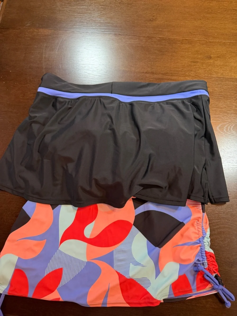 NWT ZeroXposur Floral Tankini Swim Skirt Set Crisscross Resort XL